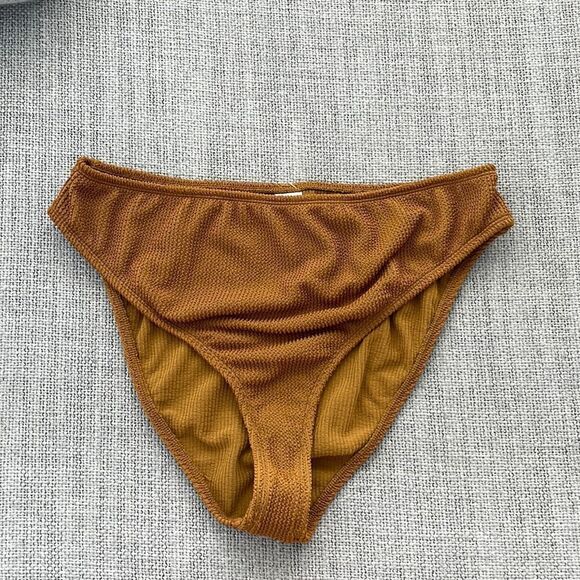 Good American‎ Bikini Bottoms Womens Size 5 6 XXL XXXL Brown - Picture 1 of 7